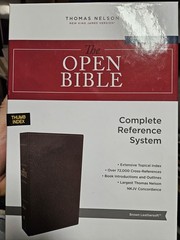 The Open Bible NJKV Brown Leathersoft