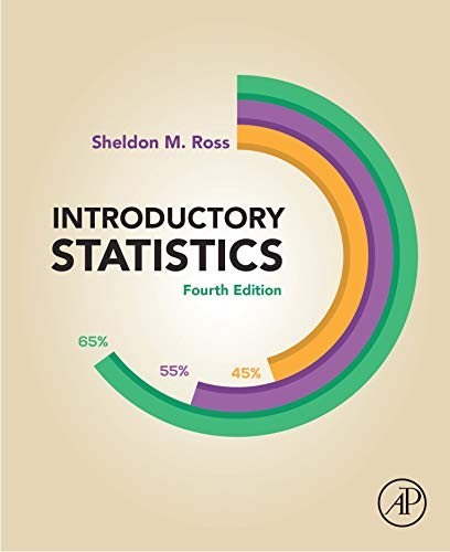 INTRODUCTORY STATISTICS By Sheldon M. Ross – Hardcover **Mint Condition**