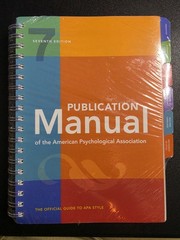 Publication Manual (OFFICIAL) 7th Edition of the American Psyc… SPIRAL