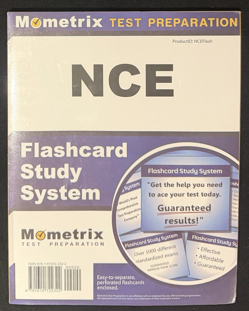 Mometrix NCE Flashcard Study System Sealed National Counselor Exam Prep Cards