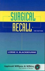 Surgical Recall Paperback Lorne H. Blackbourne
