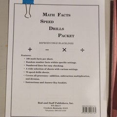 Rod & Staff Math 4 LOT: Teacher’s Manuals Parts 1 & 2, Tests & Speed Drills