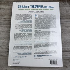 Clinician’s Thesaurus : The Guide to Conducting Interviews ,New and Sealed