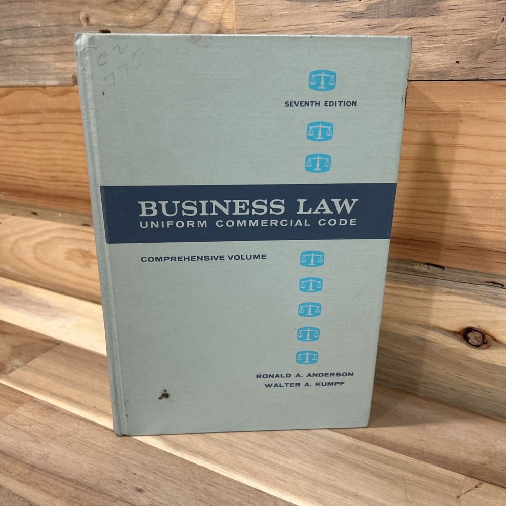 Vintage Business Law School Reference UCC7th Ed Comprehensive HC Retro Book 1964