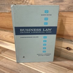 Vintage Business Law School Reference UCC7th Ed Comprehensive HC Retro Book 1964