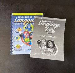 Abeka 4th grade Language teacher key and quizzes/tests key