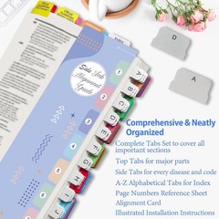 Comprehensive Index Tabs Set for Medical Coding