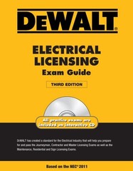 Dewalt Electrical Licensing Exam Guide by Ray Holder & Services