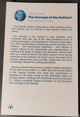 The Concept of the Political – Carl Schmitt – 63 page paperback
