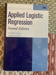 Applied Logistic Regression, Hardcover by Hosmer