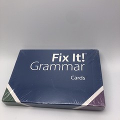 Fix It! IEW 30 full color Grammar Cards highlight key grammar concepts Fast Ship