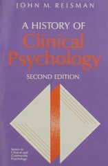 A History Of Clinical Psychology – Reisman, John M. – Good – See condition n…