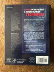 Effective Interviewing and Interrogation Techniques by Gordon and Fleisher