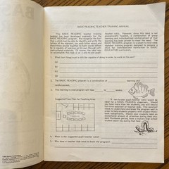 Basic Reading 1981/82 Teacher Training Learn ACE School Of Tomorrow PACE Phonics