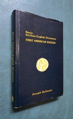 SIGNED Basic Sicilian-English Dictionary First American Edition JOSEPH BELLESTRI