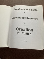 Advanced Chem. In Creation 2nd Ed -Text + Solution & Test Book