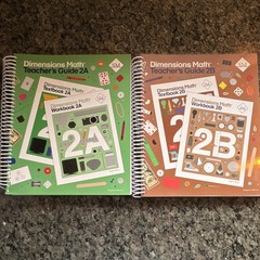 Singapore Math Dimensions Math Teacher’s Guide 2A & 2B Spiral Bound English