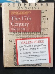 The 17th Century – Defining Documents, Salem Press NEW