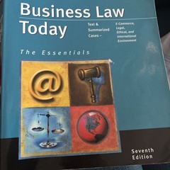 Available Titles Cengagenow Ser.: Business Law Today, Essentials