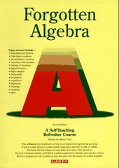 Forgotten Algebra Paperback Barbara L. Bleau
