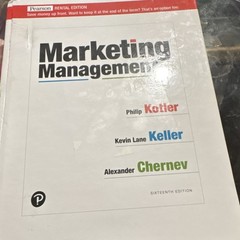 Pearson Marketing Management Sixteenth Rental Edition Hardcover Kotler Keller