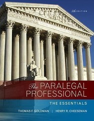 Paralegal Professional, The: The Essentials by Goldman, Thomas