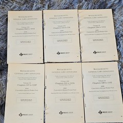 West Group M.G.L.A. Annotated Hardcover Set Vol 12A 16-19 2000