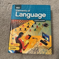 Holt Elements Of Language Fourth Course Homeschool Curriculum Hardcover Book