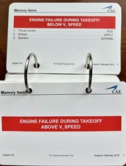 Learjet 31A Study Flash Cards, 5.5 by 3.5 inches, 108 cards, two-sided.
