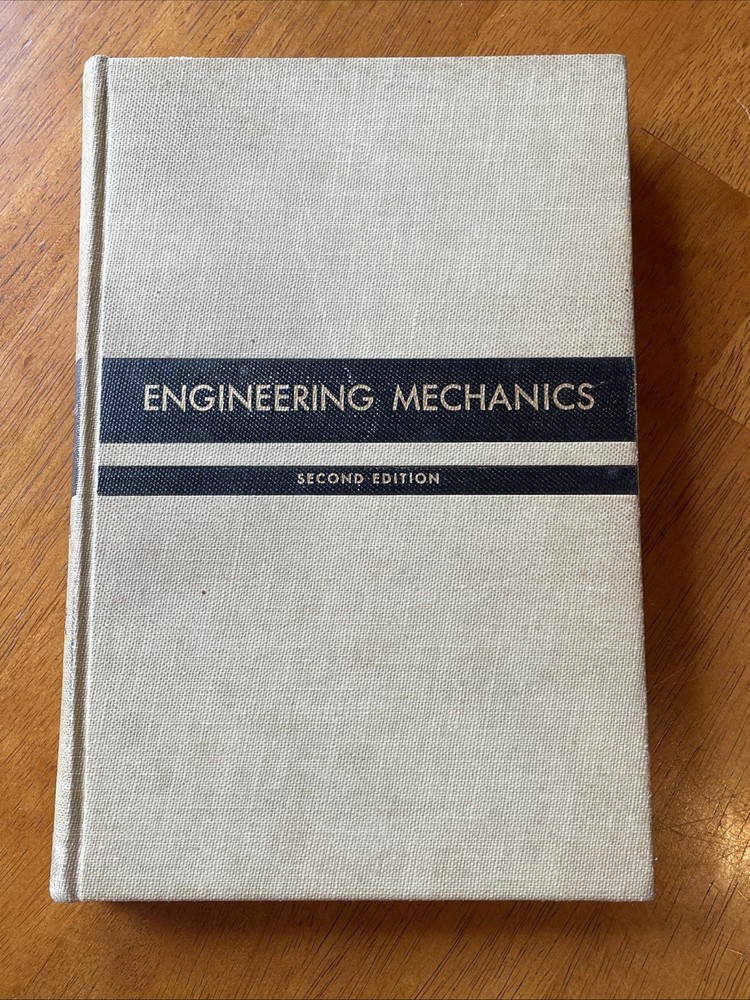 Engineering Mechanics Second Edition Book Hardcover Ferdinand L. Singer 1954 GUC