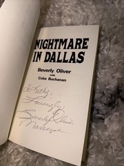 Nightmare in Dallas SIGNED by Beverly Oliver W/ Coke Buchanan JFK Assassination