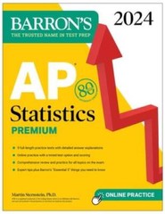 AP Statistics Premium, 2024: 9 Practice Tests Comprehensive Review On – GOOD