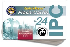 2024 International Plumbing Code IPC QuickPass Flash-Cards