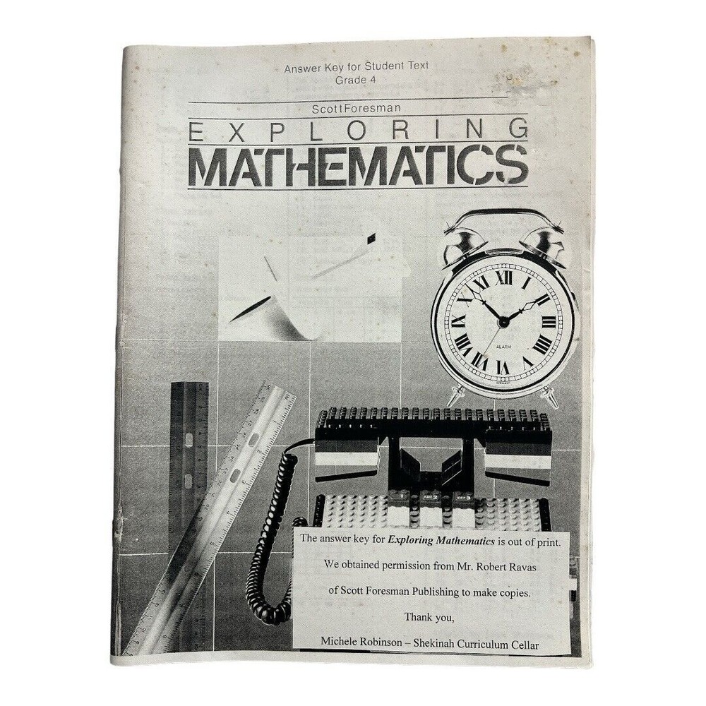 Exploring Mathematics Grade 4 by Scott Foresman Answer Key Student Text Q3 04