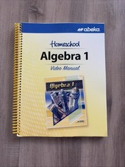 Abeka Algebra 1 Video Manual Homeschool Book. Free Shipping.