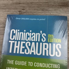 Clinician’s Thesaurus : The Guide to Conducting Interviews ,New and Sealed