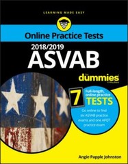 2018/2019 ASVAB for Dummies with Online Practice by Papple Johnston, Angie