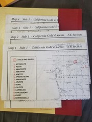 California Gold and Gems Maps Northern Edition Then and Now by R. N. Preston