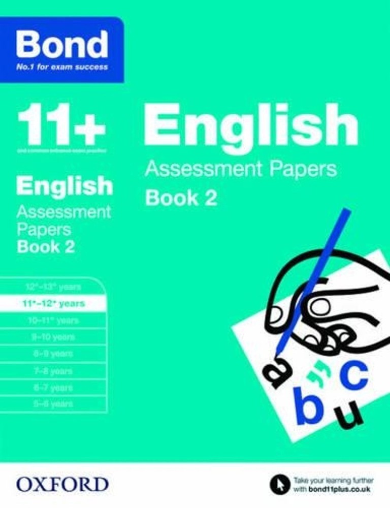 Bond 11+: English: Assessment Papers: 11+-12+ years Book 2 by Sarah Lindsay (Eng