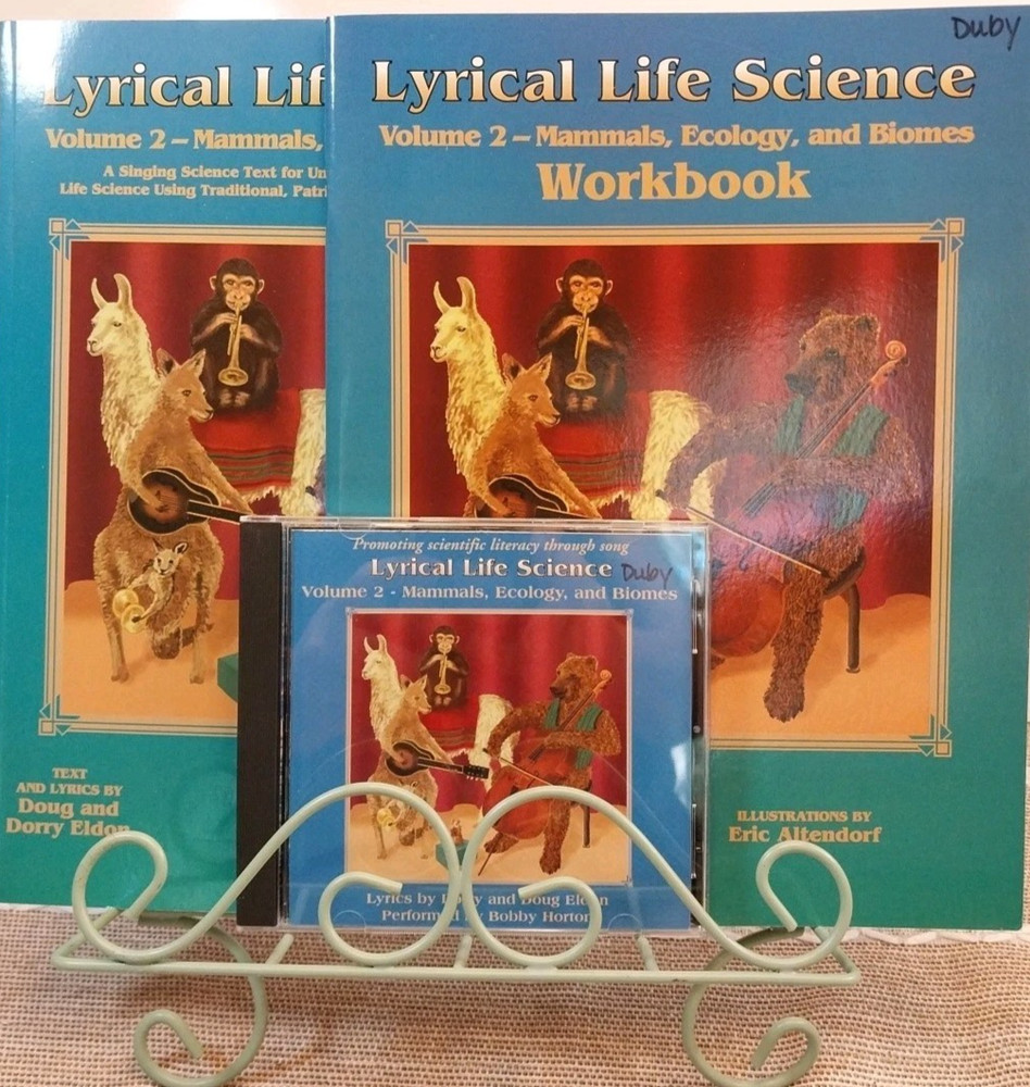 SET Lyrical Life Science Volume 2 Workbook & Text & Cd Homeschool Elem Science