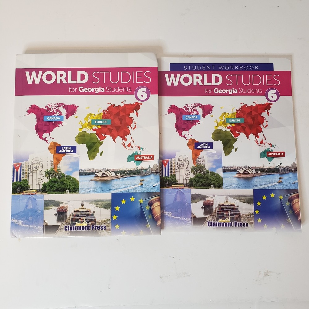 Clairmont Press World Studies For Georgia Students 6 Workbook & Textbook 2017-18