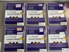 Fountas & Pinnell LLI Purple System Box 1 Teacher Materials Spiral Bound Set