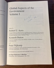 Global Aspects of the Environment, 2 volumes by K Burton (ed), 1999, HC