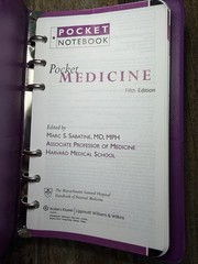 Pocket Medicine 5th Edition Marc S Sabatine MGH Handbook 2014 7.5” x 4.5”