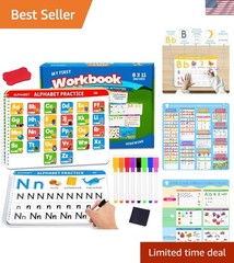 Preschool Learning Activities Educational Workbook: Preschool Handwriting Tra…