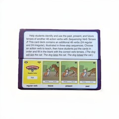 Super Duper Sequencing Regular & Irregular Verb Tenses Set 2 #CRD-82 Flash Cards
