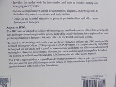 Protection Officer Training Manual Seventh Edition in Trade Paperback IFPO