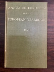 European Yearbook Annuaire Europeen, Volume 12 (1964)