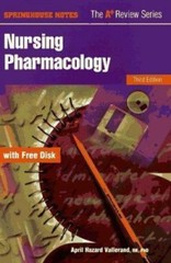 Nursing Pharmacology (Book with Diskette) by April Hazard Vallerand