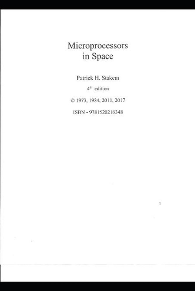 Microprocessors in Space by Patrick Stakem (English) Paperback Book